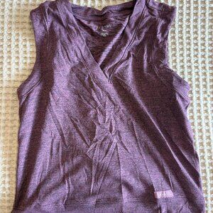 Jaanuu Women's Sleeveless Athletic Lounge Top - Heather Blackberry - XS